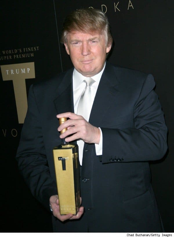 trump-vodka marques alcool célébrités Donald Trump