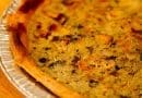 Quiche au boudin et pommes