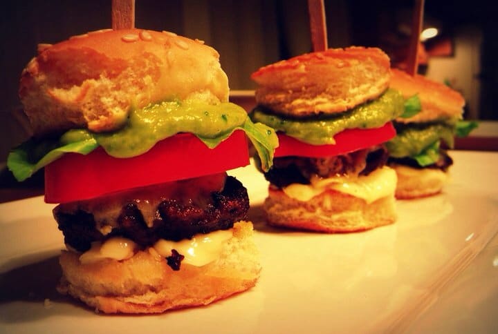 (mini) Burgers avec émulsion asperges et origan