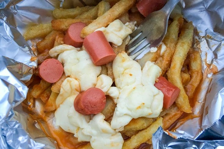 Poutine de feu de camp
