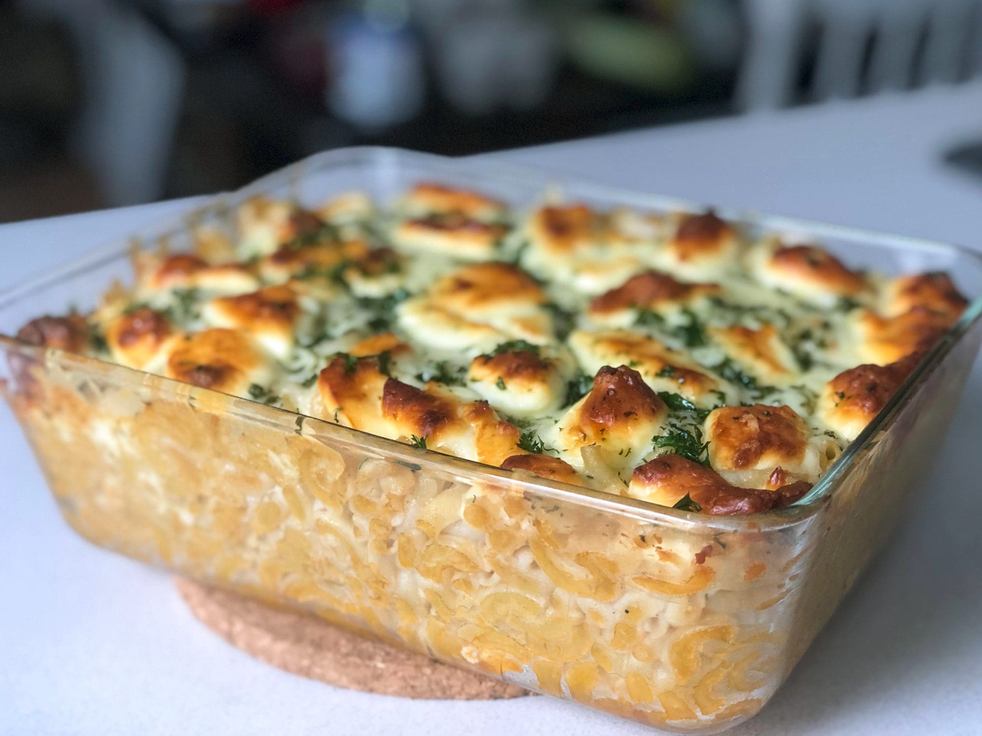 Mac n' pout (macaroni au fromage et à la poutine)
